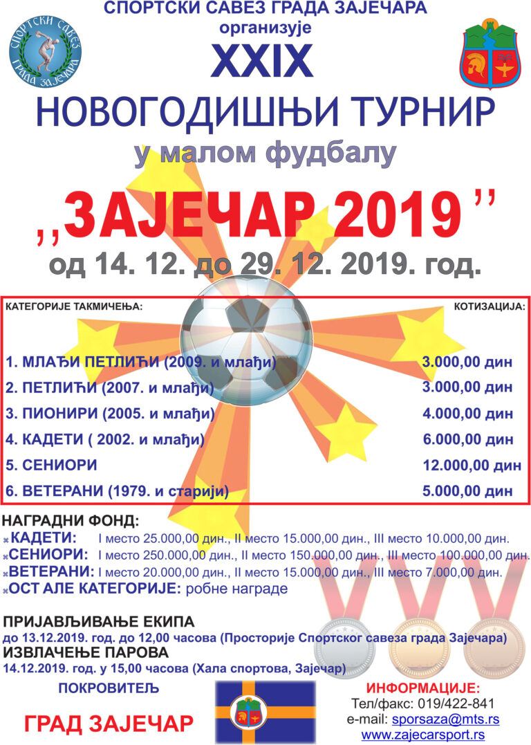 Novogodišnji turnir „Zaječar 2019“